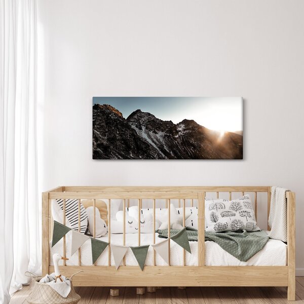 Slika stjenovitog planinskog lanca (120x50 cm)