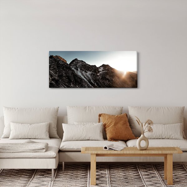 Slika stjenovitog planinskog lanca (120x50 cm)
