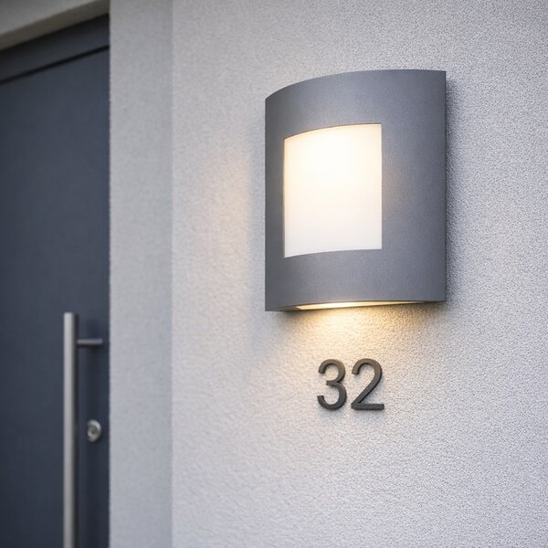Vanjska zidna svjetiljka antracit IP44 - Emmerald 1