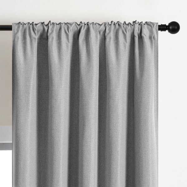 Zavjese u setu Blackout Canvas Light Grey (2 kom) 135x250