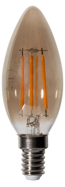 Set od 5 E14 prigušivih LED žarulja B35 Smoke 4W 300 lm 2200K