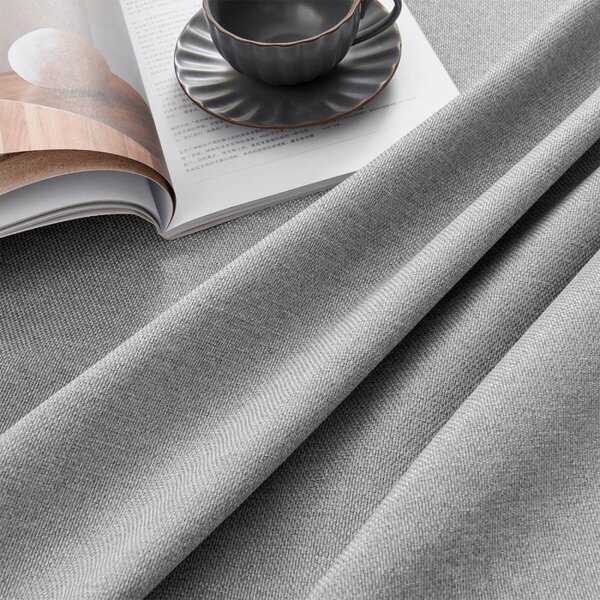 Zavjese u setu Blackout Canvas Light Grey (2 kom) 135x250