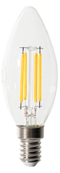 Set od 5 E14 LED žarulja s mogućnošću prigušivanja u 3 koraka B35 prozirne 4W 450 lm 2700K