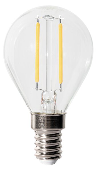 Set od 5 E14 prigušivih LED žarulja P45 prozirno staklo 3W 350 lm 3000K