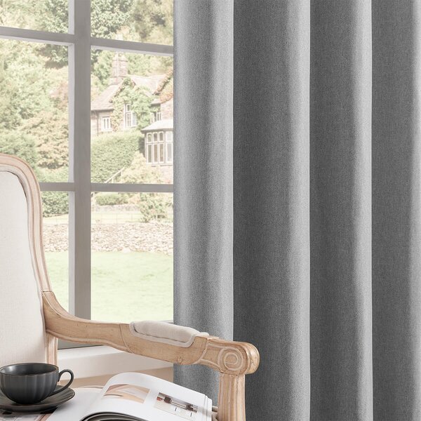Zavjese u setu Blackout Canvas Grey (2 kom) 135x250
