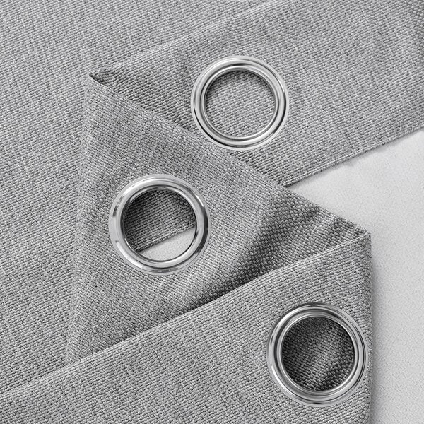 Zavjese u setu Blackout Canvas Grey (2 kom) 135x250