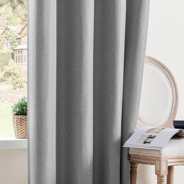 Zavjese u setu Blackout Canvas Grey (2 kom) 135x250