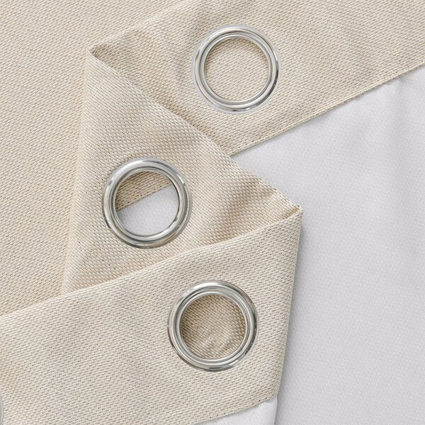 Zavjese u setu Blackout Canvas Light Beige (2 kom) 135x250