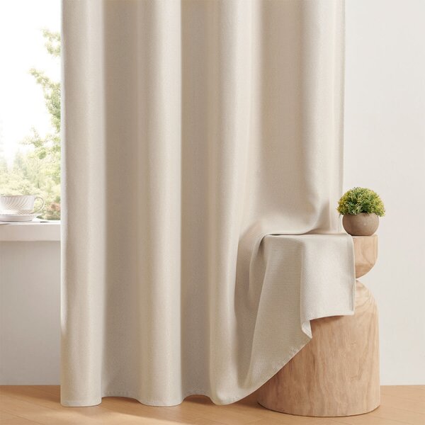 Zavjese u setu Blackout Canvas Light Beige (2 kom) 135x250