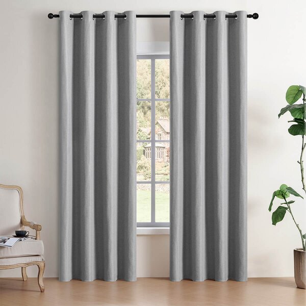 Zavjese u setu Blackout Canvas Grey (2 kom) 135x250