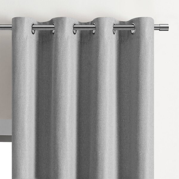 Zavjese u setu Blackout Canvas Grey (2 kom) 135x250