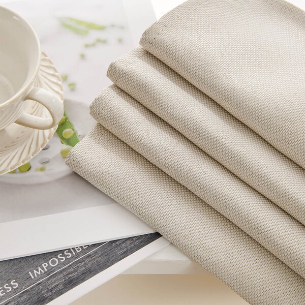 Zavjese u setu Blackout Canvas Light Beige (2 kom) 135x250