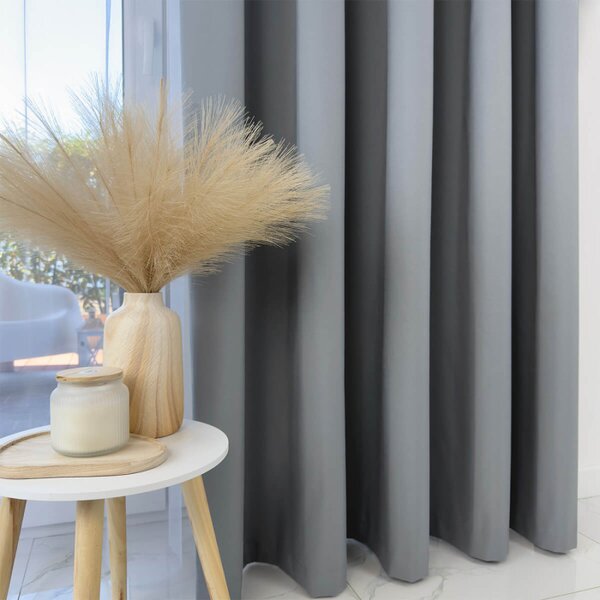 Zavjese u setu Blackout Grey (2 kom) 140x260