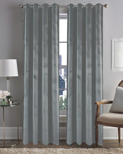 Zavjese u setu Holland Velvet Grey (2 kom) 140x260