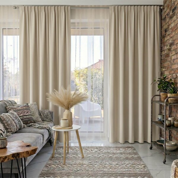 Zavjese u setu Blackout Beige (2 kom) 140x260
