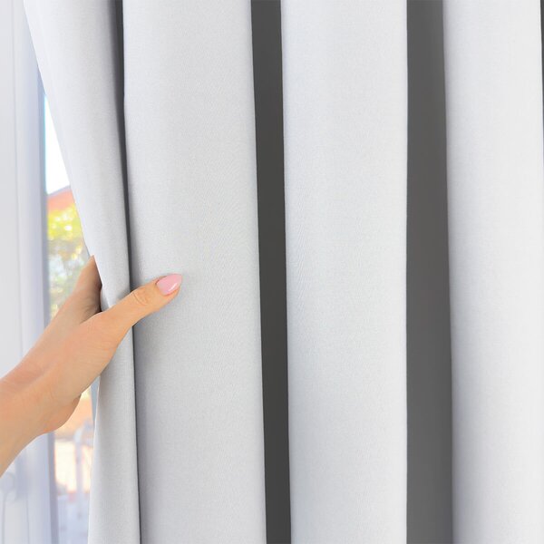 Zavjese u setu Blackout Light Grey (2 kom) 140x260