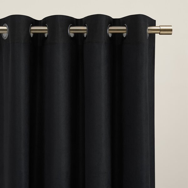Zavjese u setu EFE MAT Black (2 kom) 135x260