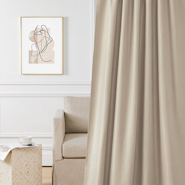Zavjese u setu EFE Beige (2 kom) 135x260