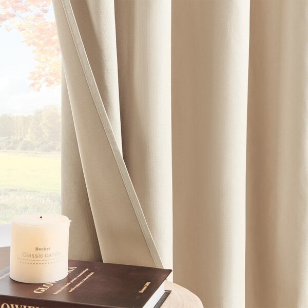 Zavjese u setu EFE Beige (2 kom) 135x260