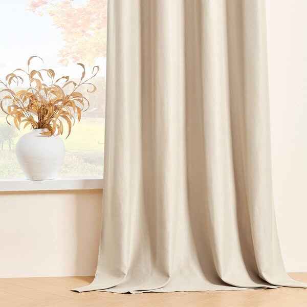 Zavjese u setu EFE Beige (2 kom) 135x250