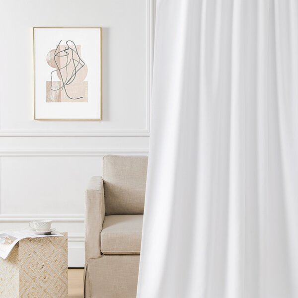 Zavjese u setu EFE White (2 kom) 135x250