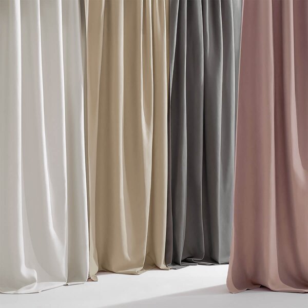 Zavjese u setu EFE Pink (2 kom) 135x250