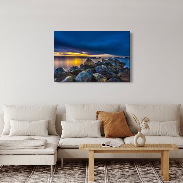 Slika - Oblaci nad vodom (90x60 cm)