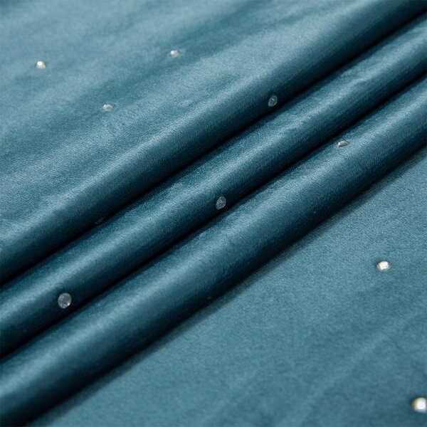 Zavjese u setu Holland Velvet Navy Crystal (2 kom) 140x260