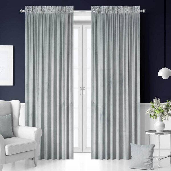 Zavjese u setu Holland Velvet Grey (2 kom) 140x250