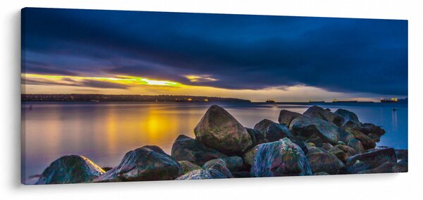 Slika - Oblaci nad vodom (120x50 cm)