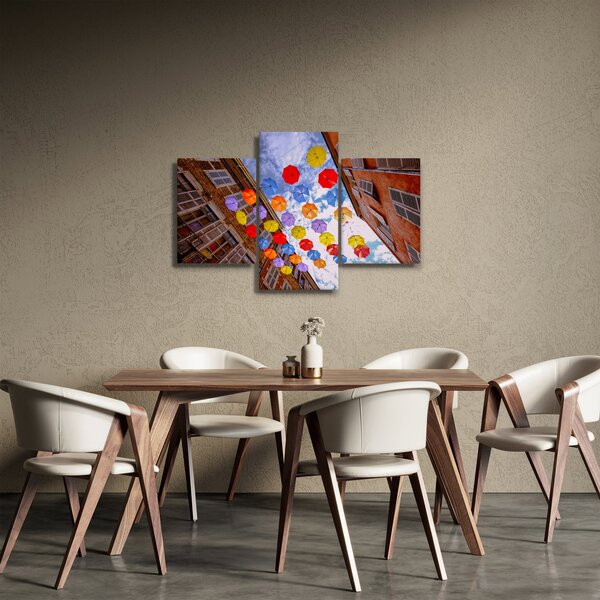 Slika šarenih kišobrana (90x60 cm)