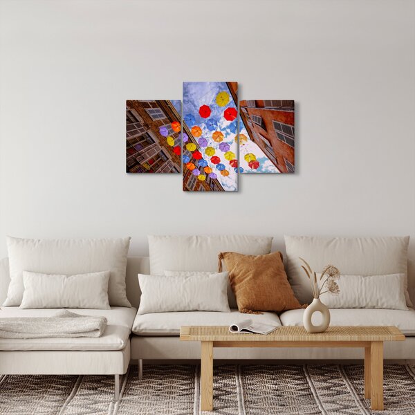 Slika šarenih kišobrana (90x60 cm)