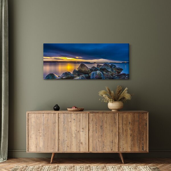 Slika - Oblaci nad vodom (120x50 cm)