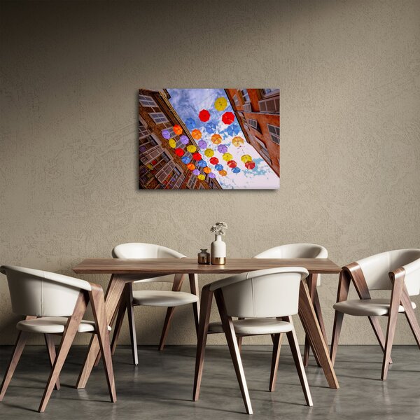 Slika šarenih kišobrana (70x50 cm)
