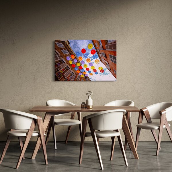 Slika šarenih kišobrana (90x60 cm)