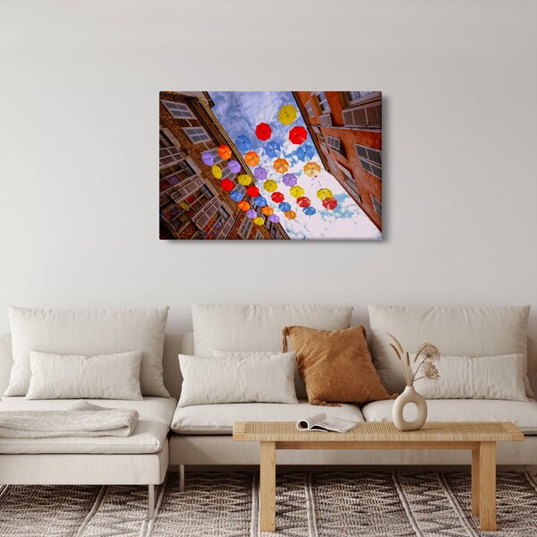 Slika šarenih kišobrana (90x60 cm)