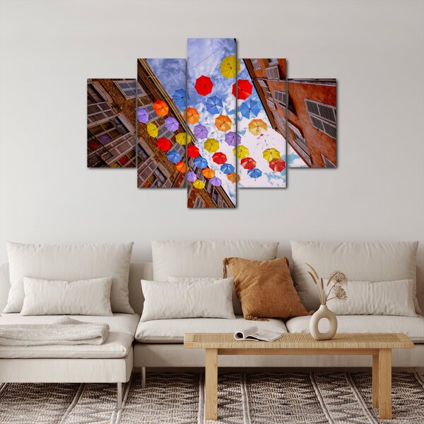 Slika šarenih kišobrana (150x105 cm)