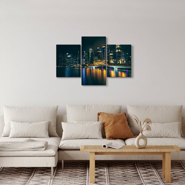 Slika noćnog Singapura (90x60 cm)