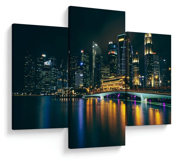 Slika noćnog Singapura (90x60 cm)