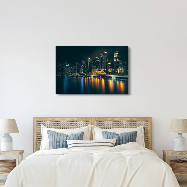 Slika noćnog Singapura (90x60 cm)