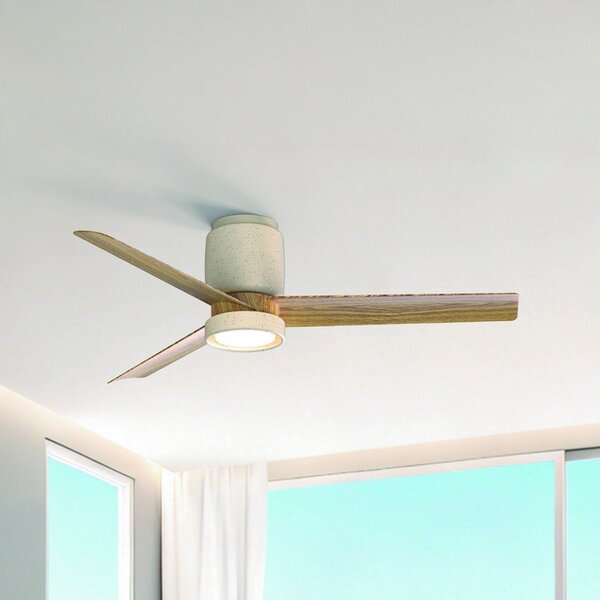 Mantra Iluminación Ceramica M LED stropni ventilator, bijeli, DC, tih, CCT, prigušiva, Bijela, Dnevni boravak/blagovaonica, Metal