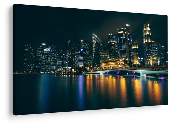Slika noćnog Singapura (90x60 cm)