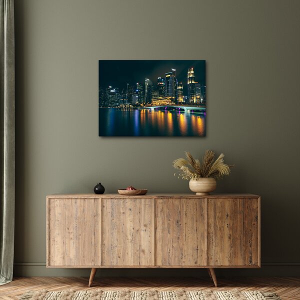 Slika noćnog Singapura (70x50 cm)