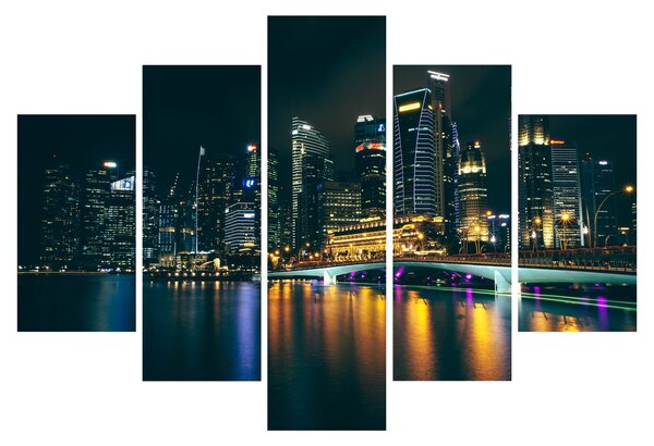 Slika noćnog Singapura (150x105 cm)