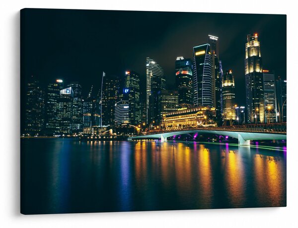 Slika noćnog Singapura (70x50 cm)