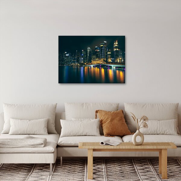 Slika noćnog Singapura (70x50 cm)