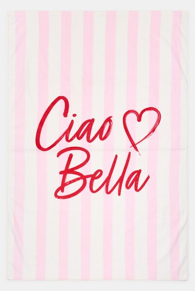 Sinsay - Prugasti ručnik s natpisom „Ciao Bella“
