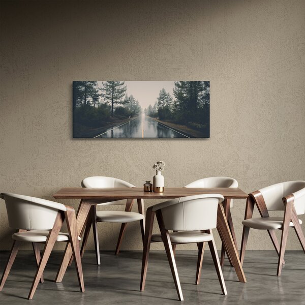 Slika ceste na kiši (120x50 cm)