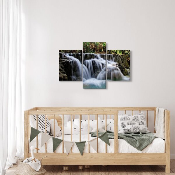 Slika vodopada u džungli (90x60 cm)