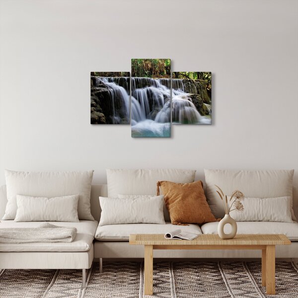 Slika vodopada u džungli (90x60 cm)